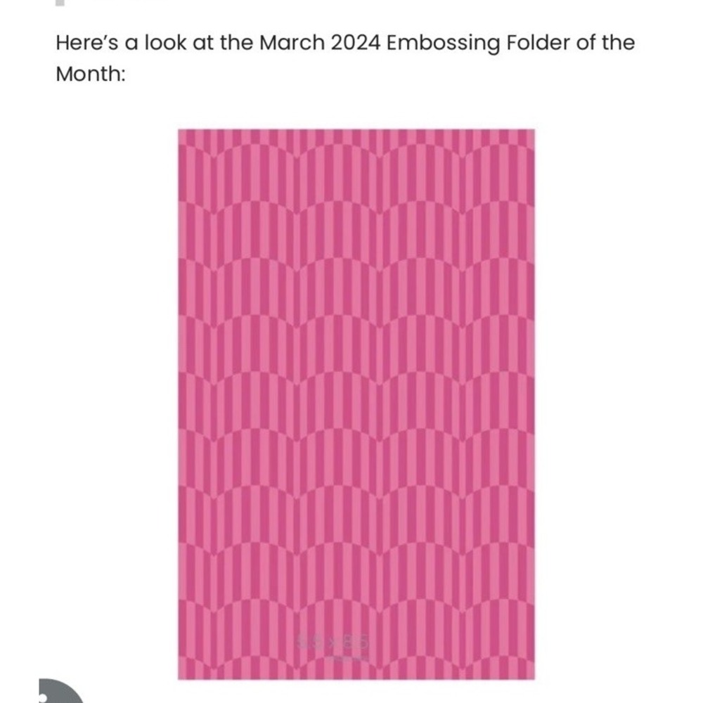 Spellbinders Checkered Scallops Embossing Folder EOM-MAR24 March 2024 New